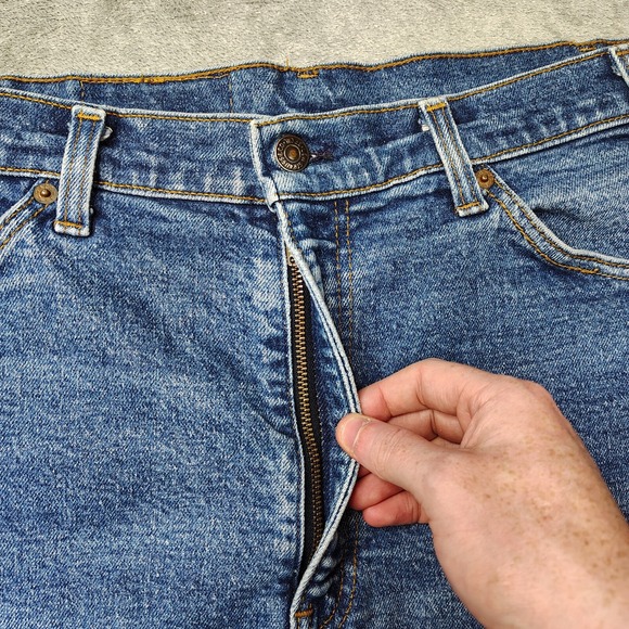 VTG Levis Shorts Men's 33 Blue 517 Cut‎ Off Jean Shorts Made In USA Denim - Picture 5 of 12